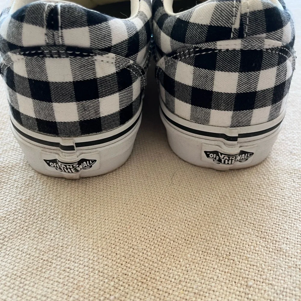 GINGHAM VANS WITH BLING🤍⚡️ - Picture 3 of 6